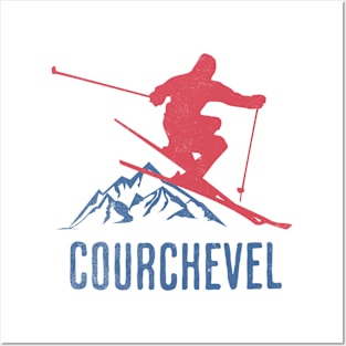 Courchevel Ski Thrill Posters and Art